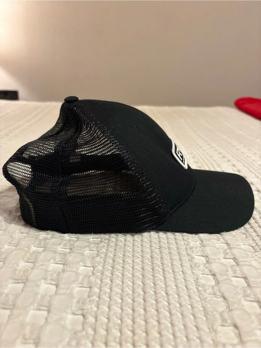 RVCA Black Logo Patch Baseball Cap SnapBack